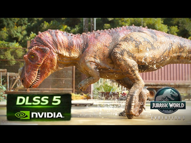 NVIDIA DLSS 5: FIRST TESTS WITH THE NEW TECHNOLOGY  JURASSIC WORLD EVOLUTION 3 #jurassicworld