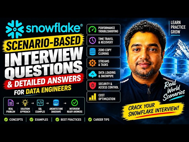Don't Walk Into a Snowflake Interview Without Knowing These 13 Questions | Scenario based Questions