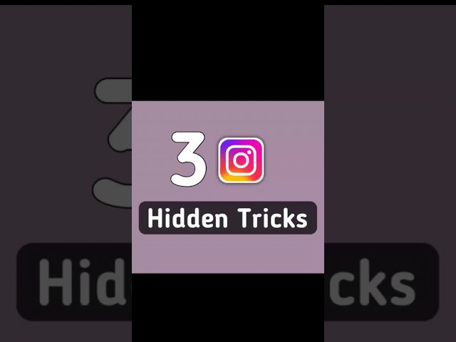 3 Instagram Hidden Shortcuts 🔥