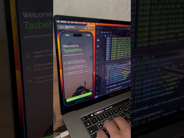 Flutter TasbehPro App Onboarding Screen #tasbih #flutter