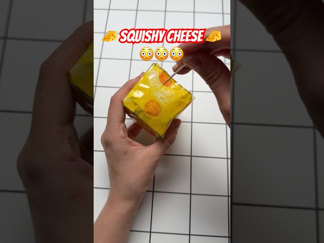 Squishy cheese 🧀😳 TUTORIAL #diy #papercraft #tutorial #viral #trending