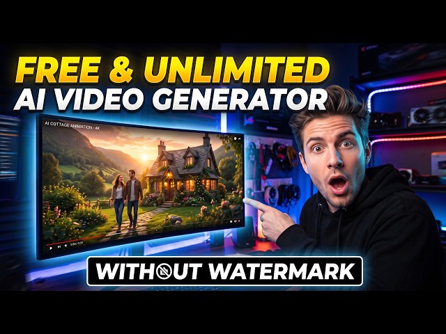 FREE & UNLIMITED AI Video Generator | Image to Video + Text to Video + No watermark