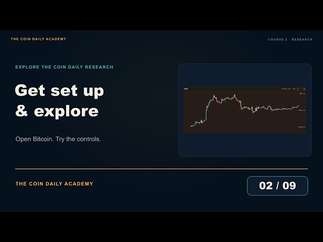 2. Get set up and explore | The Coin Daily Research Course