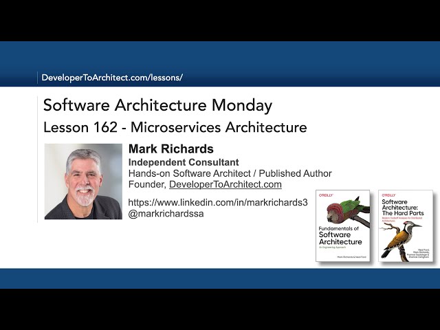 Lesson 162 - Microservices Architecture