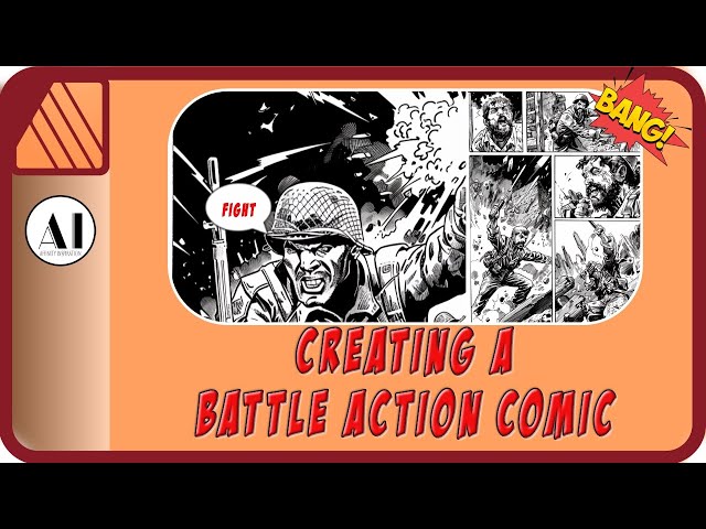 How to Make a Retro Battle Action Comic with AI & Affinity Publisher