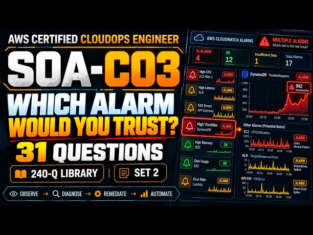 SOA-C03 AWS Certified CloudOps Engineer - Associate Exam Prep 2026 | 31 Practice Questions | Set 2