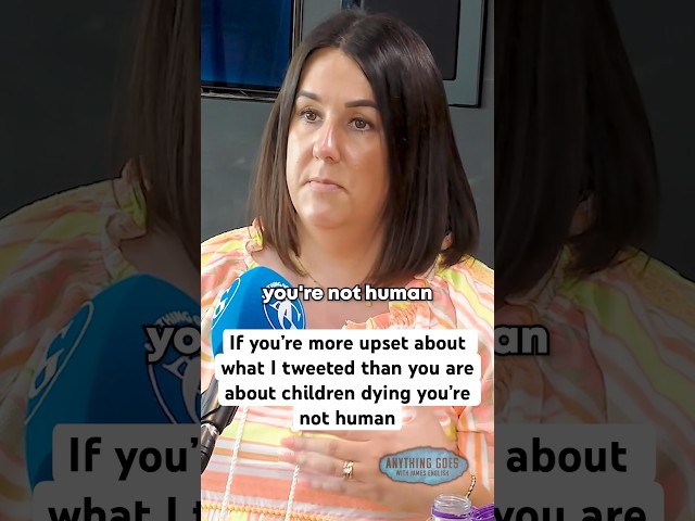 If you’re more upset about what I tweeted than you are about children dying you’re not human