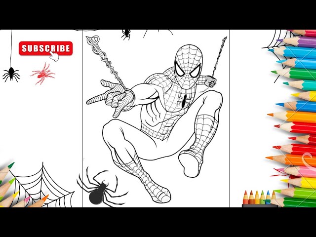How to Draw Spider-Man 🕷️ | Easy Step-by-Step Drawing Tutorial #drawing #spiderman #17