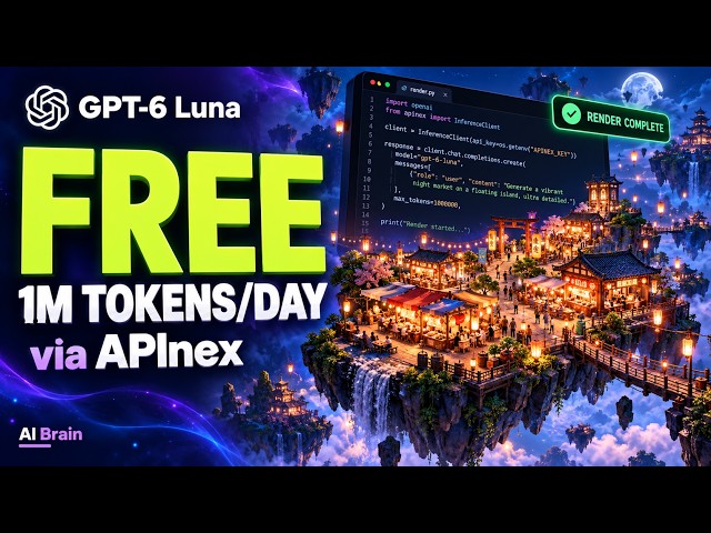 GPT-6 Luna FREE — 1 Million Tokens Per Day (Full Setup)