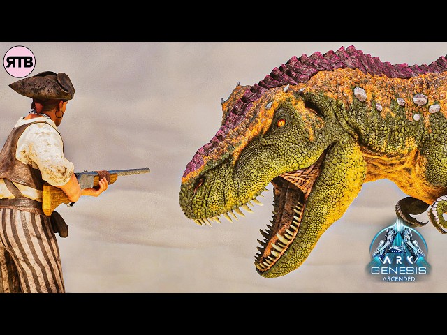 I Tamed a MAX Level Rex, But Got Raided by Pirates! | Ark Genesis Ascended - E6