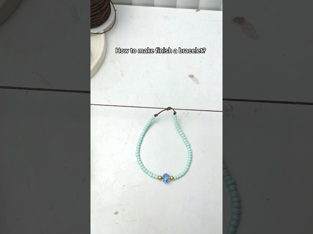 easy bracelet adjuster for beginner #macramebracelet #beadedbracelet