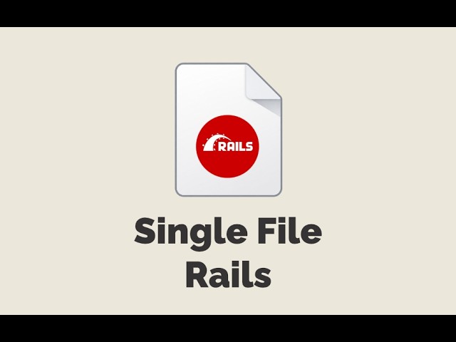 Episode #582 - Single File Rails | Preview
