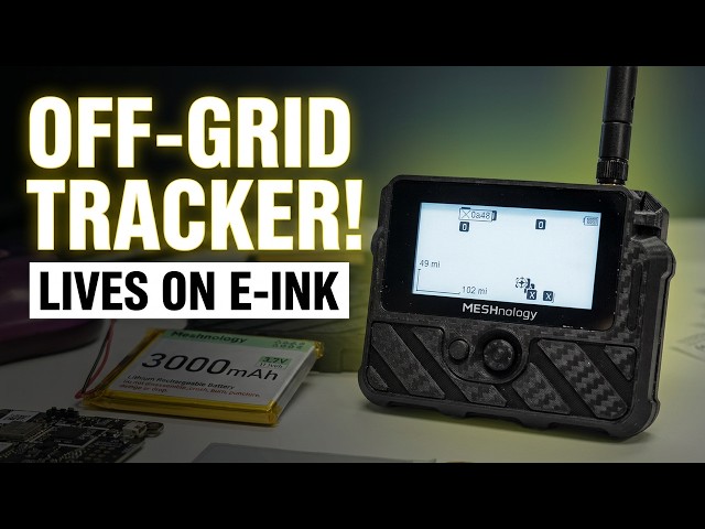 Meshnology N37E: E-Ink Meshtastic Tracker That Lives Off-Grid
