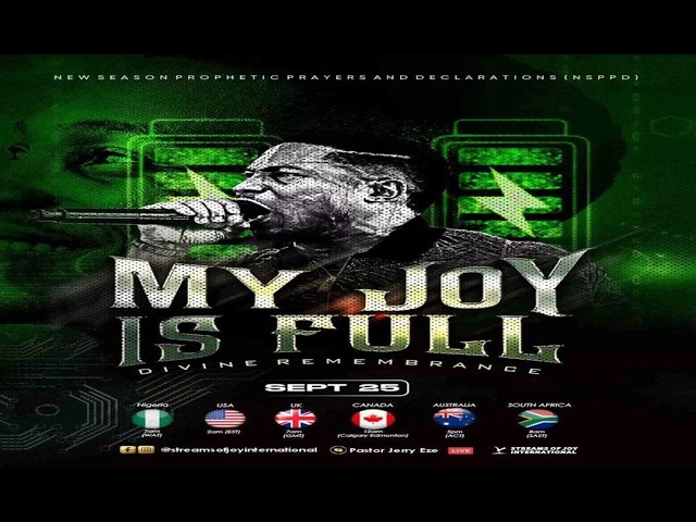 MY JOY IS FULL || NSPPD || 25TH SEPTEMBER 2026
