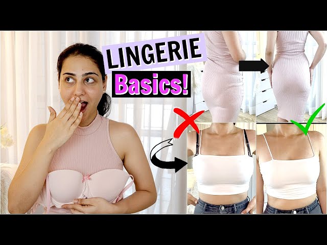 WHAT LINGERIE TO WEAR UNDER DIFFERENT OUTFITS | BASICS | SIMMY GORAYA