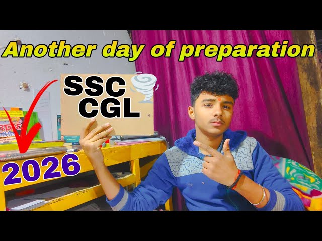 SSC CGL 2026 Daily Study Vlog | Maths, Reasoning & Vocabulary Routine | Ayush Gupta 