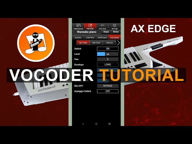 Roland Ax Edge Vocoder Tutorial
