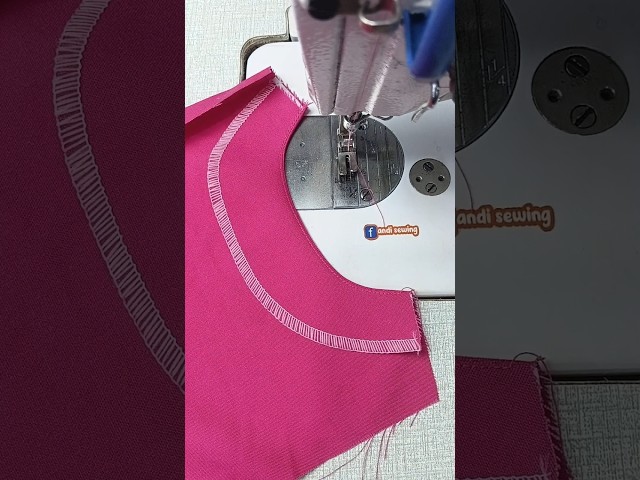 sewing the back neckline#sewingtips #sewingtutorial