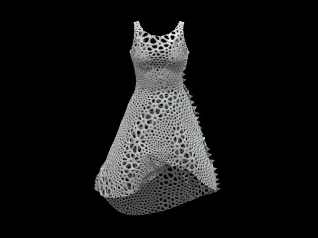 3D Printed Kinematic Dress by Nervous System #shorts #3dprinting