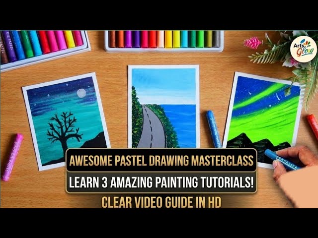 Awesome Pastel Drawing Masterclass: 3 Beautiful Landscapes for Beginners