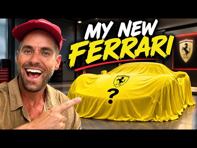 IT’S HERE! REVEALING MY NEW FERRARI 📈