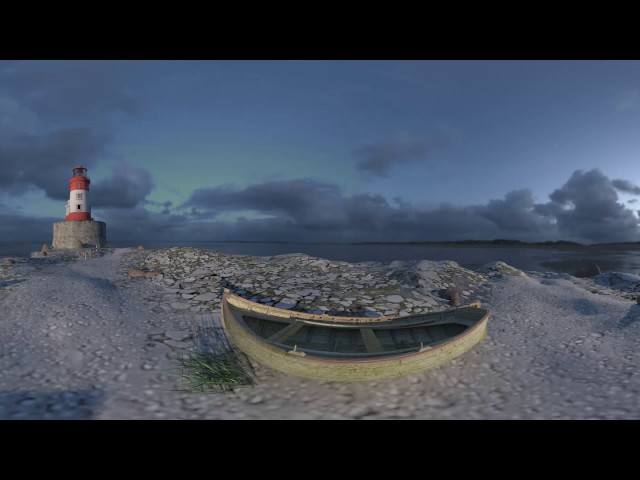 Radeon ProRender - Example VR 360 in Stereo output (lighthouse scene)
