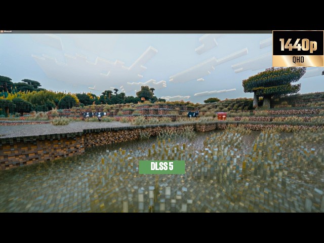 Trying Minecraft with DLSS 5 + RTX 5050