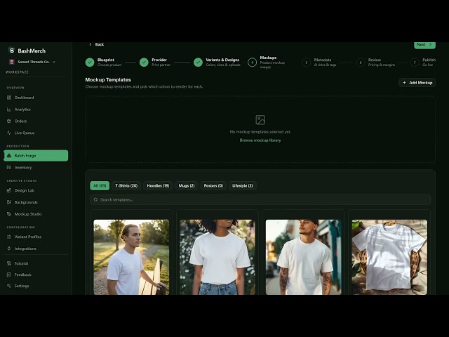 BashMerch Tutorial: Batch Forge — From Artwork to Products in 7 Steps