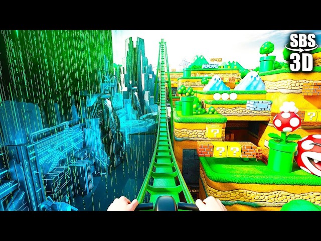 VR Roller Coaster in Fantasy Village VR Videos