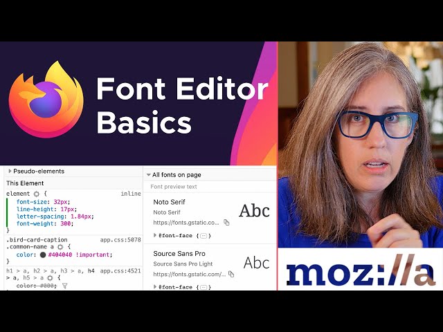 Quickly Alter Typography with Firefox Font Editor