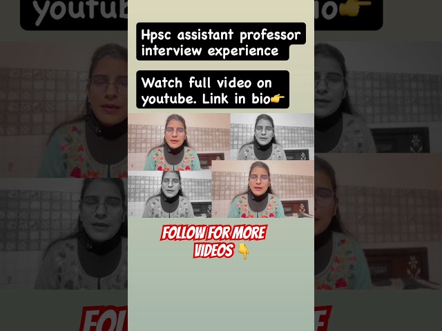 Asst prof interview experience #hpsc #interview