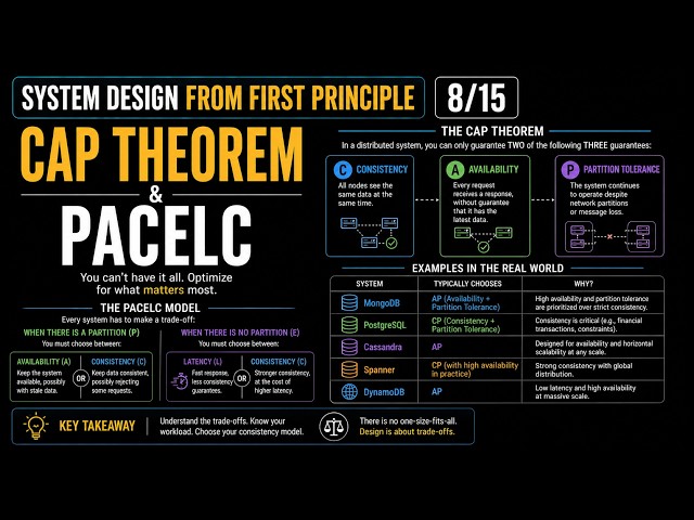 System design from First Principle[8/15] : CAP Theorem & PACELC