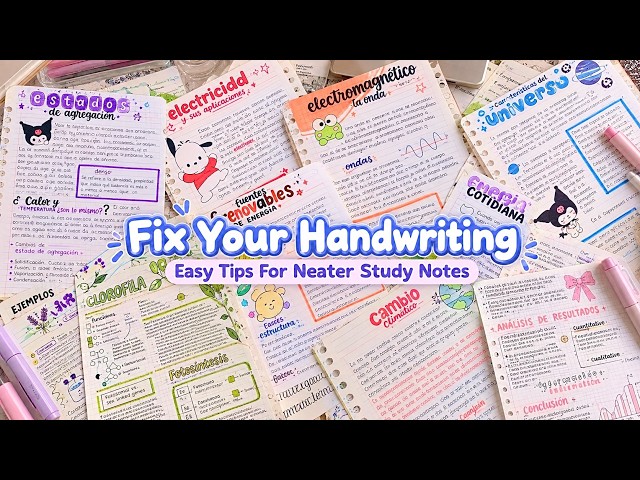 How to Improve Your Handwriting & Take Aesthetic Pinterest-Worthy Study Notes ✍️