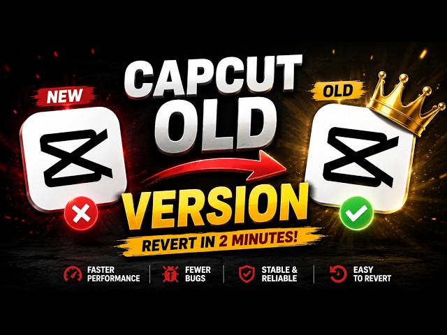 How to Revert Capcut Pc to an Older Version, without Downloading or Reinstalling!