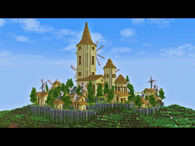 I Built a Wind Powered Village in Minecraft