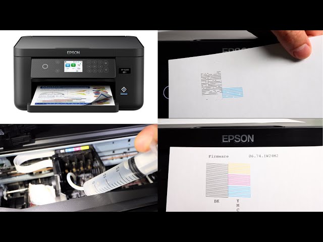 Epson XP 5200 Printhead Cleaning - Not Printing Black Or Color FIXED!
