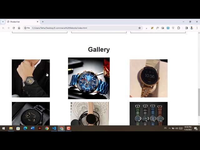 How To Make  Image Gallery Using HTML, CSS & JavaScript  | Create Image Gallery Step by Step