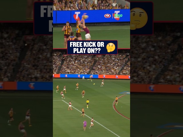 Free Kick or Play on? #AFL #AFLFinals