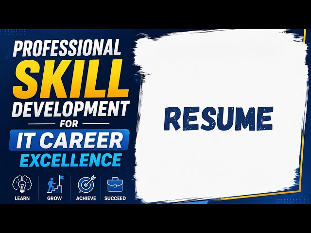Professional Skill Development for IT Career Excellence | SEC | RESUME | fifth semester