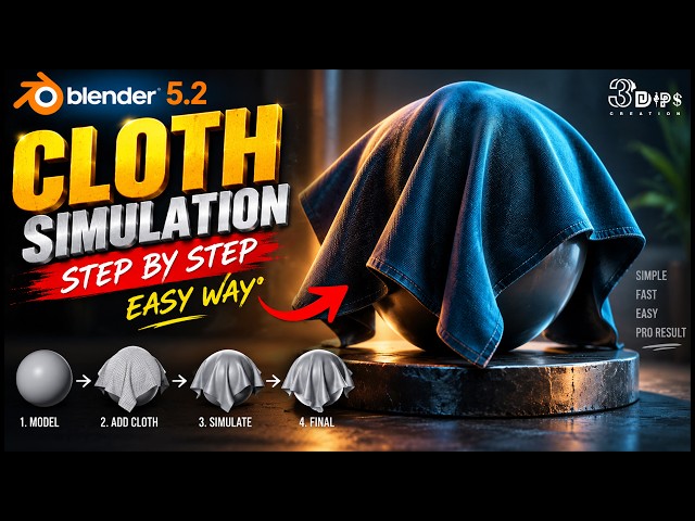Perfect Cloth Simulation in Blender 🔥 | Beginners Must Watch!