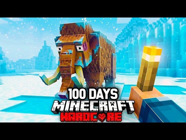 100 Days TRAPPED in THE ARCTIC in Minecraft Hardcore!
