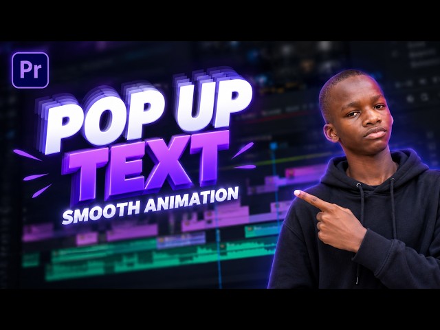 How to Make a Smooth Pop-Up Text Animation in Premiere Pro | Easy Tutorial