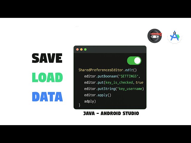 Save and Load Data in Android Studio | SharedPreferences
