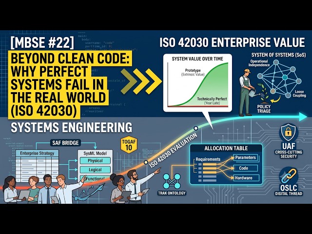 [MBSE #22] Beyond Clean Code: Why Perfect Systems Fail in the Real World (ISO 42030)