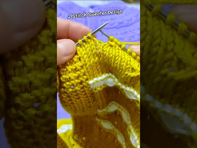 Sweater Design Knitting Stitches 🧶#knitting