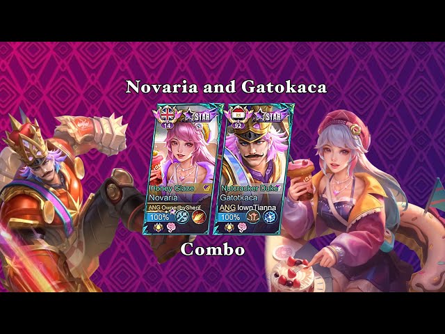 Novaria and Gatotkaca combo gameplay ~Mlbb