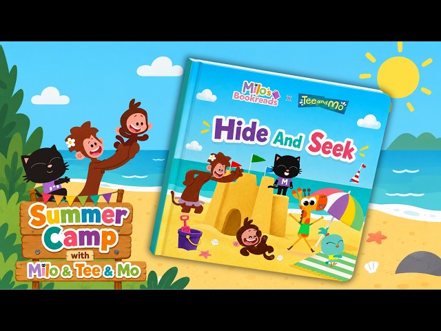 Hide and Seek at the Beach! 🌞🏖️ | Read Aloud Story for Kids | Milo x Tee & Mo