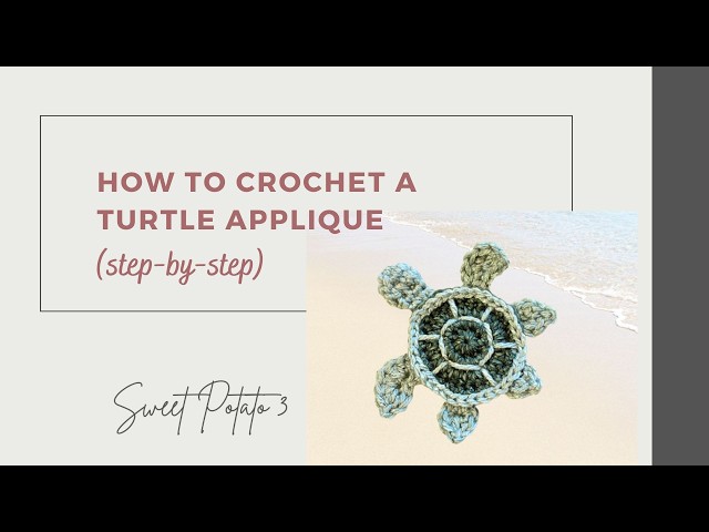 Free Crochet Turtle Applique Pattern | Step-by-Step Tutorial