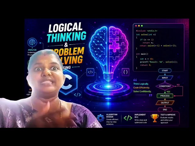 Logical Thinking and Problem solving using C - Mrs Uma Maheswari - AI&DS 