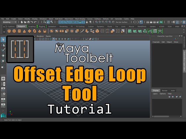 The Maya Toolbelt - Offset Edge Loop Tool (Maya 2023)